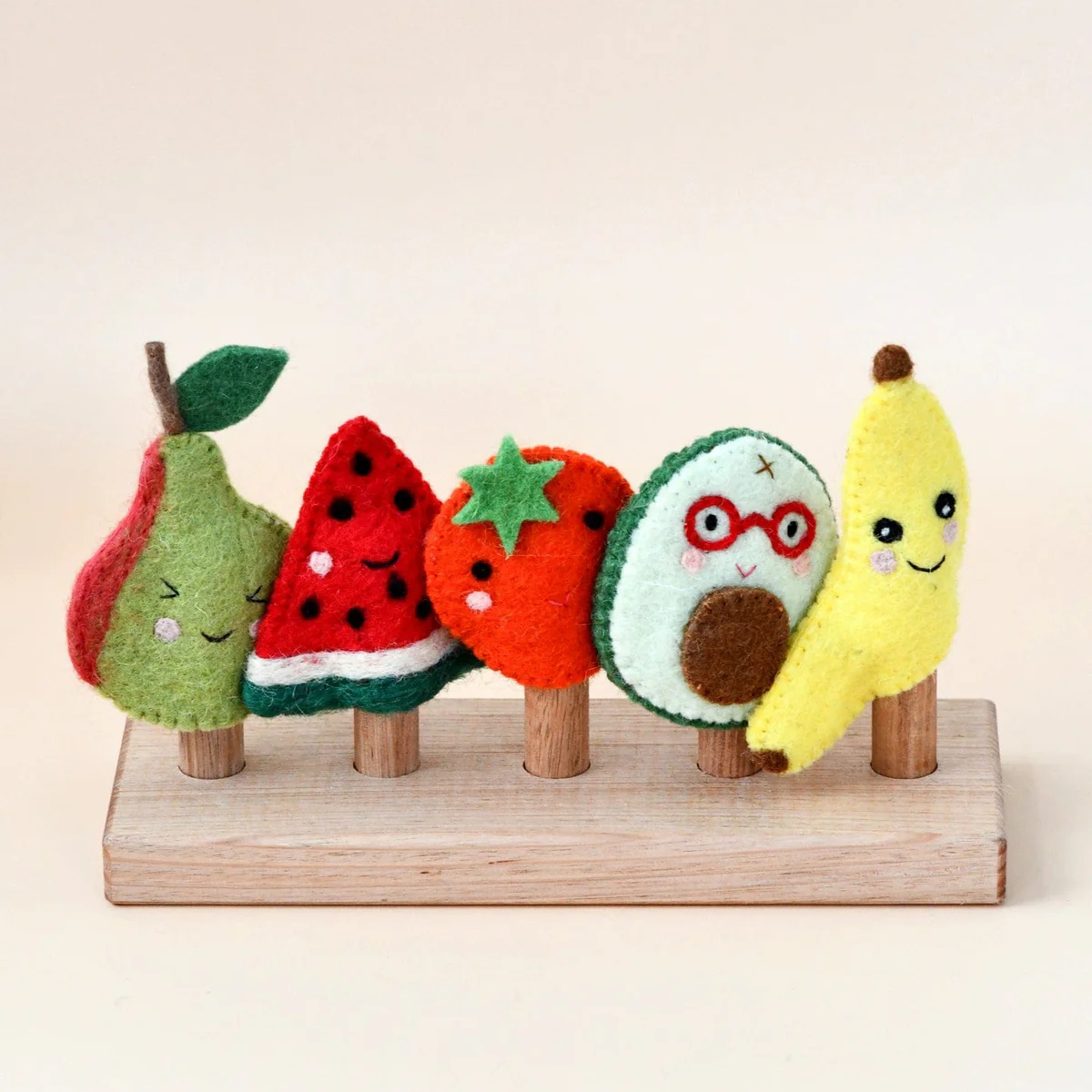 Felt Fruits - Finger Puppets Set - Tara Treasures - Image 2