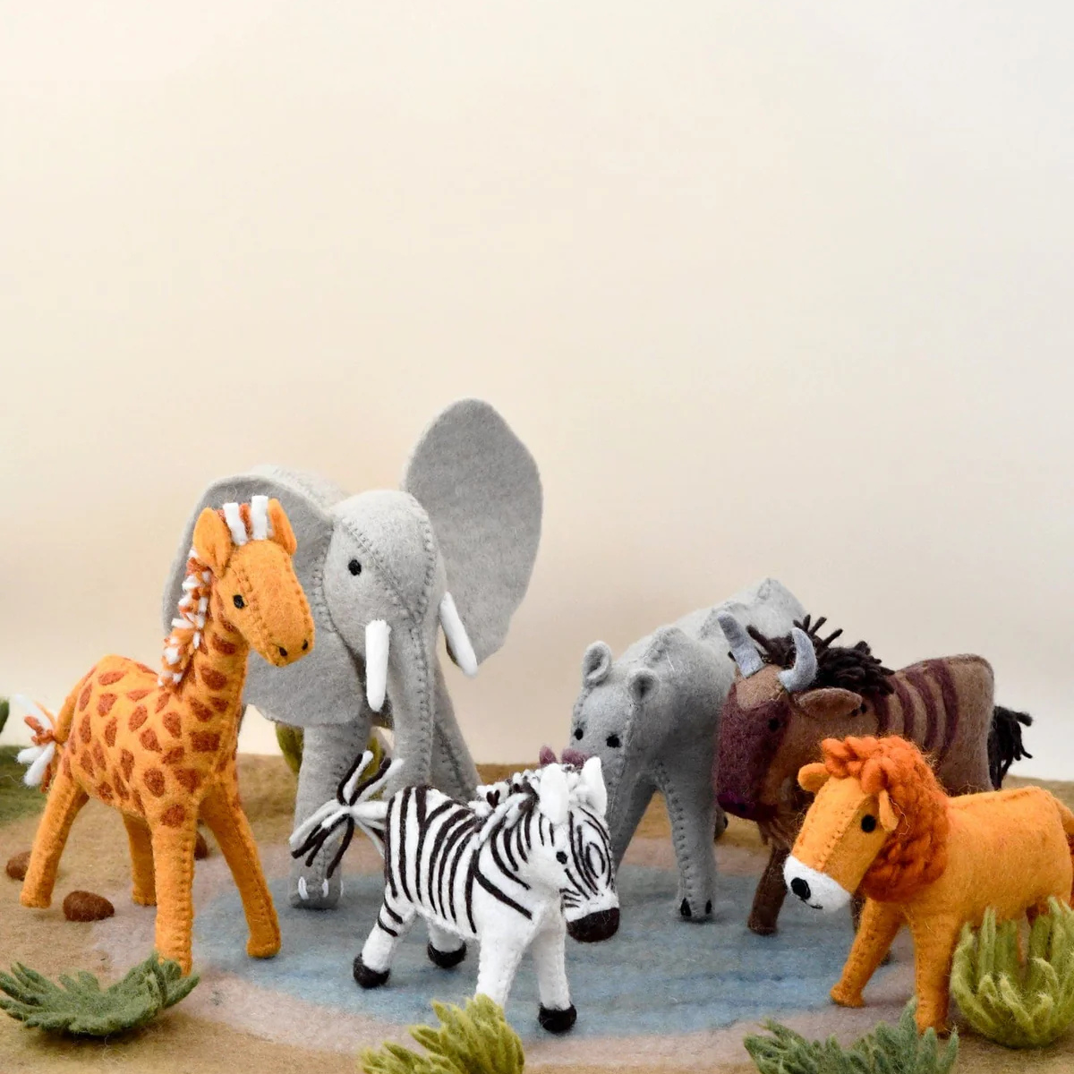 Felt Lion Soft Toy - Tara Treasures - Image 4