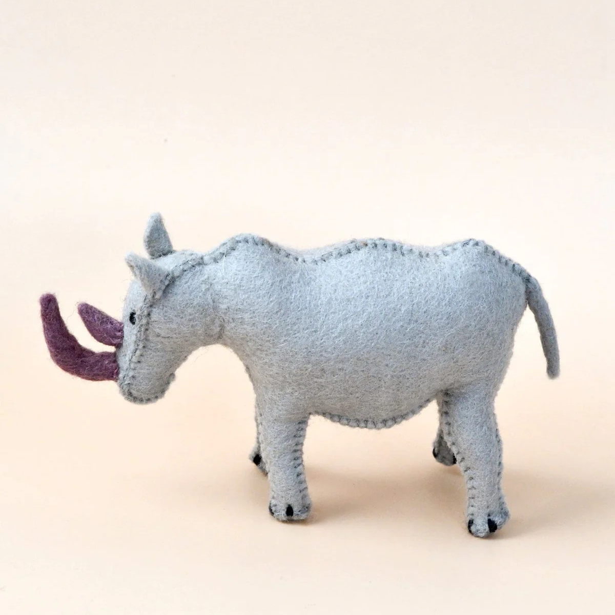 Felt Rhinoceros Soft Toy - Tara Treasures - Image 2