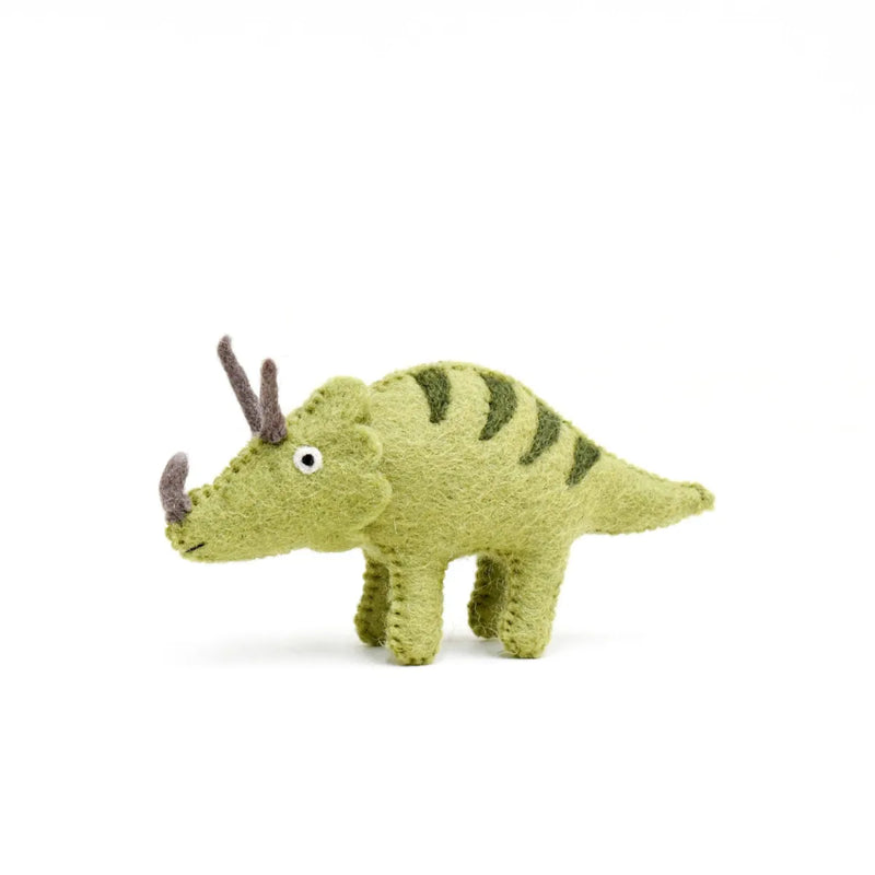 Felt Triceratops Dinosaur Toy - Tara Treasures - Image 1