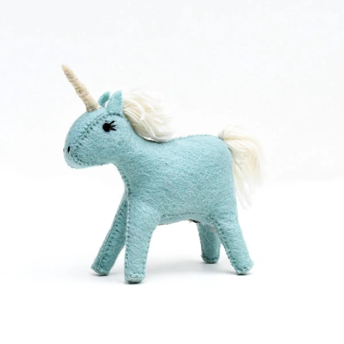 Felt Unicorn Toy - Blue - Tara Treasures - Image 1