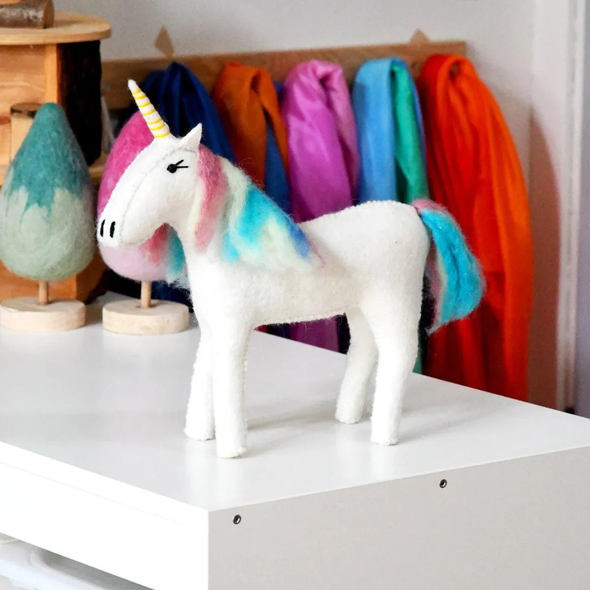 Felt Unicorn Toy - Large - Tara Treasures - Image 1
