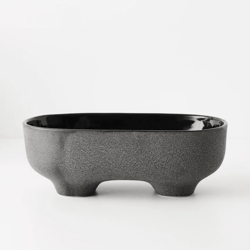 Floral InteriorsBowl Pilu Footed - Black