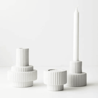 Floral InteriorsCandle Holder Annix - White large