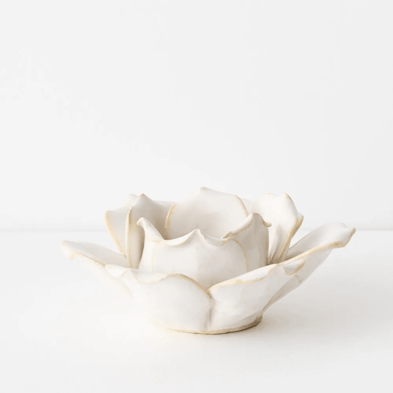 Floral InteriorsCandle Holder Claudia - White