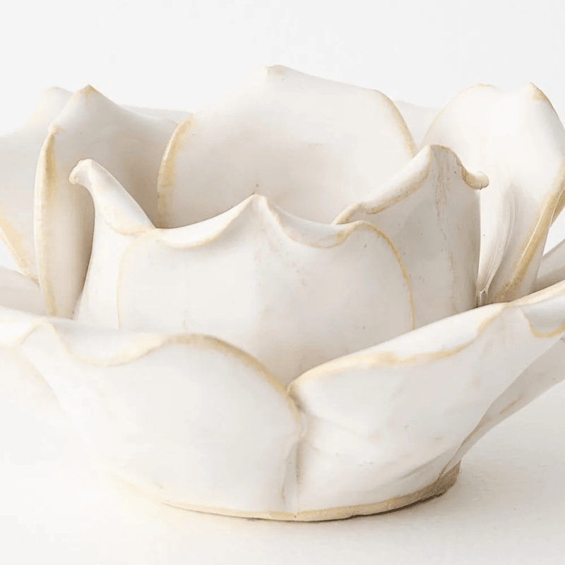 Floral InteriorsCandle Holder Claudia - White
