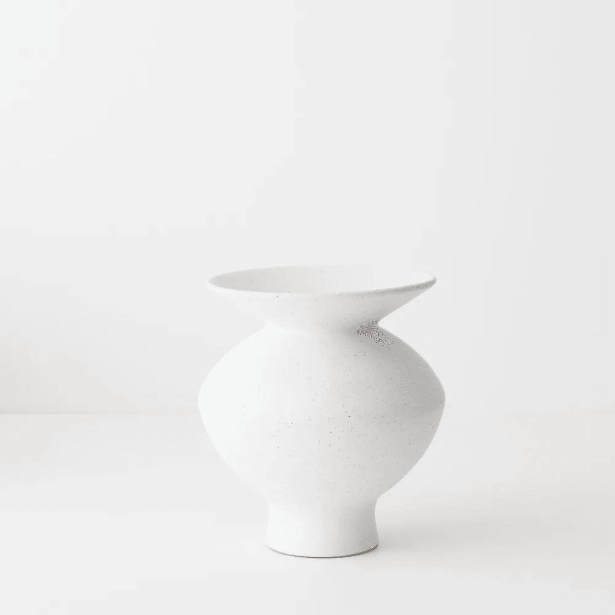 Floral InteriorsKenji Flared Vase - White Sand
