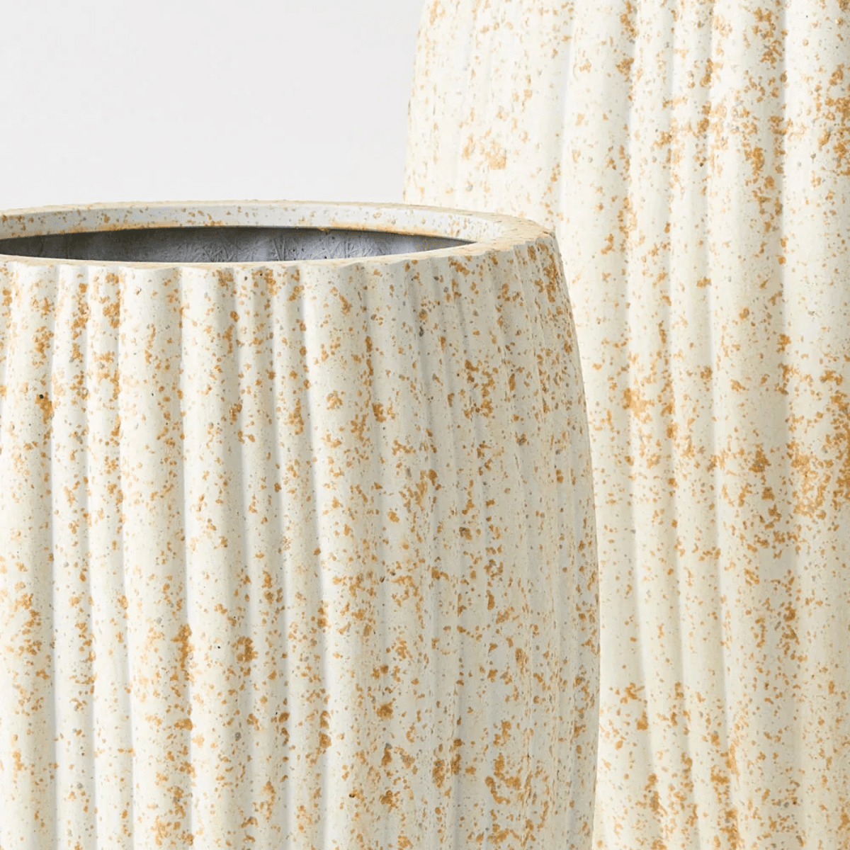 Floral InteriorsPot Neptuno | Cream Splash Set Of 2