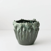 Floral InteriorsTulipana Pot - Green Cream | Small