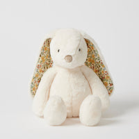 Floral White Bunny Medium