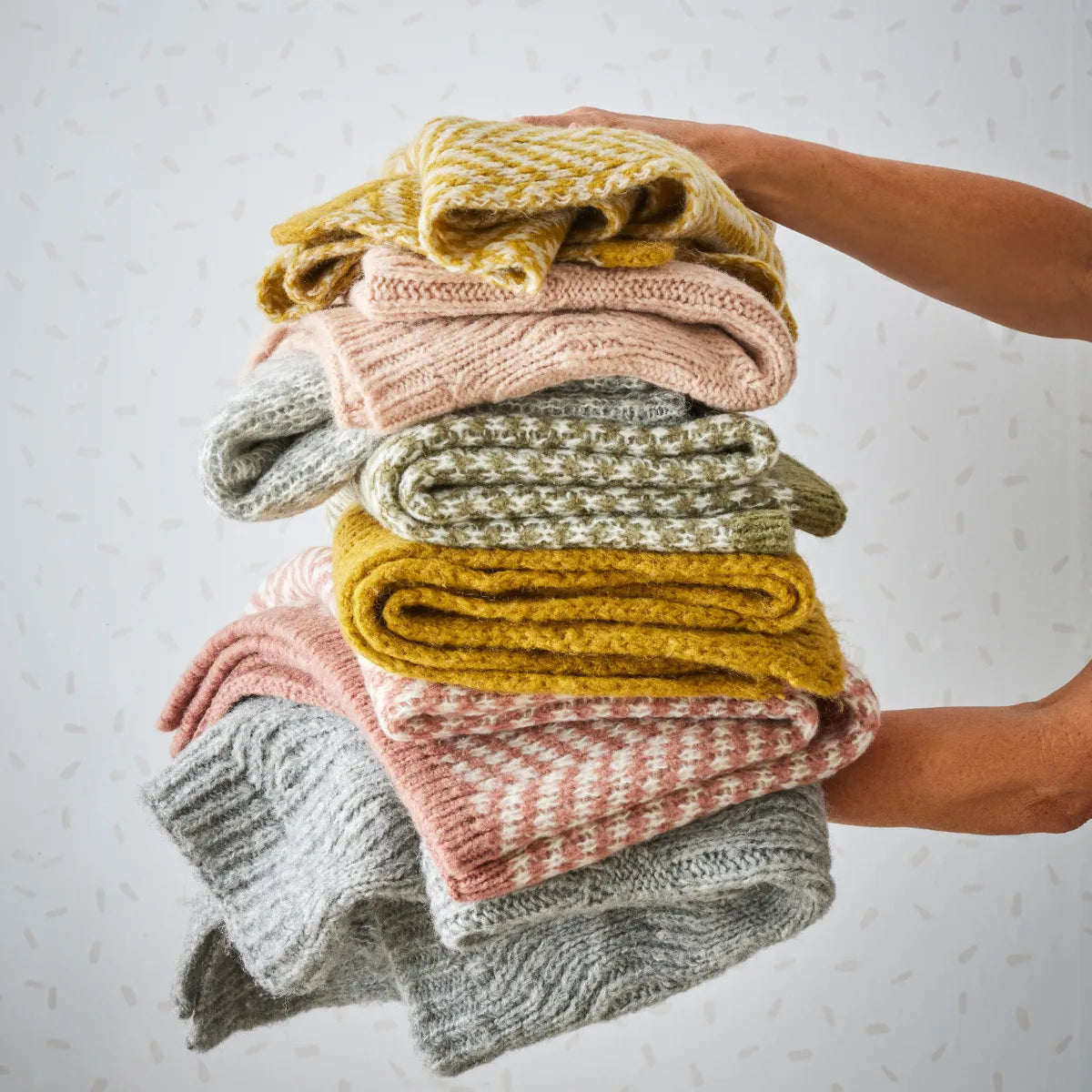 Florence Wool Blend Baby Blanket - Mustard - Pilbeam - Image 3