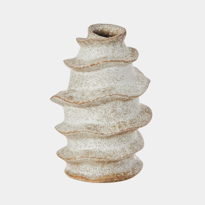 Fossil Taupe Bud Vase Tall - Madras Link - Image 1