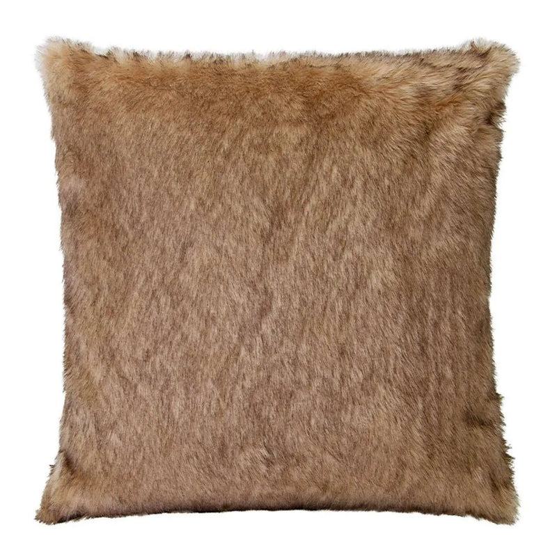 Fox Faux Fur Cushion - Brown - J.Elliot - Image 1