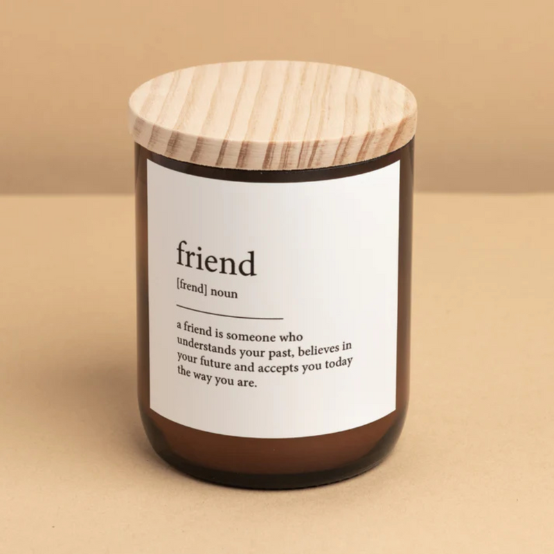 Friend - Dictionary Candle - Commonfolk Collective - Image 1