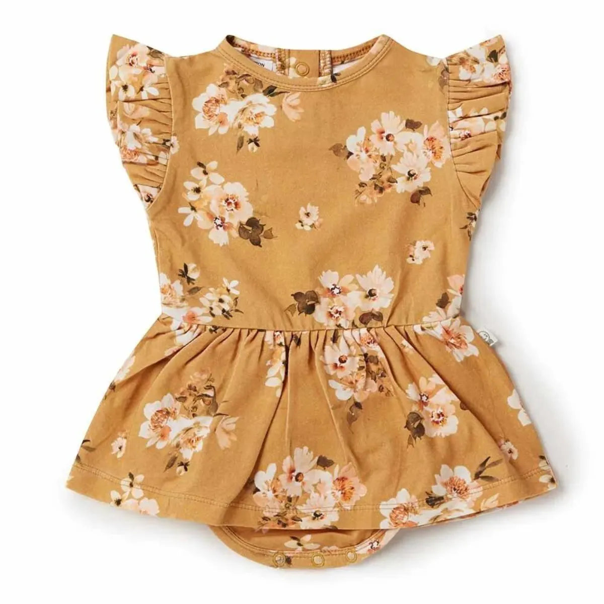 Golden Flower Organic Dress - Snuggle Hunny - Image 2