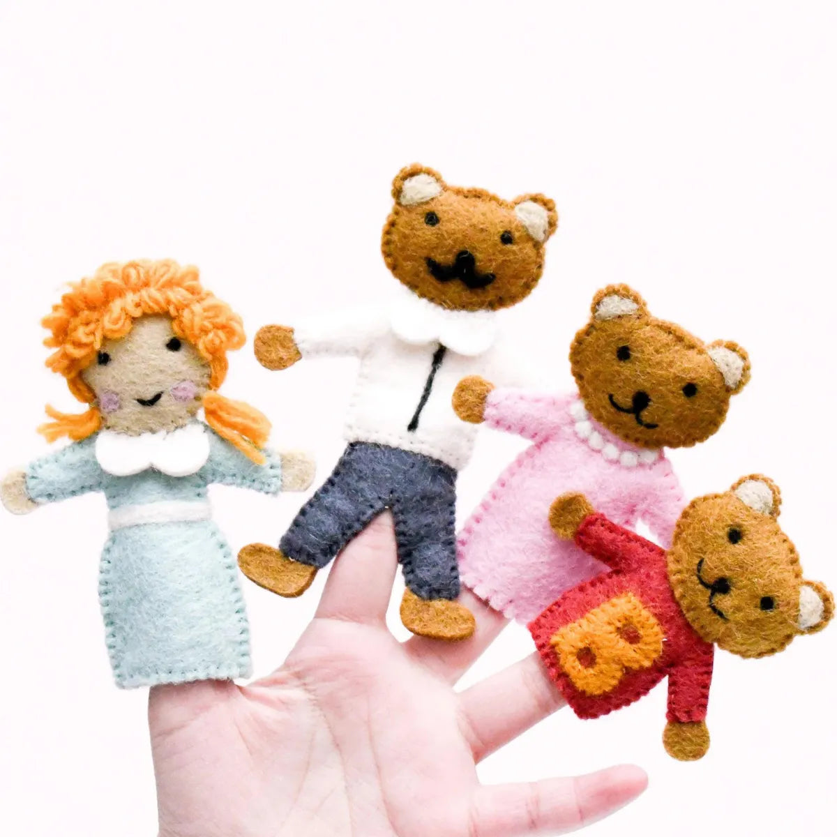 Goldilocks and the Three Bears, Finger Puppet Set - Tara Treasures - Image 1