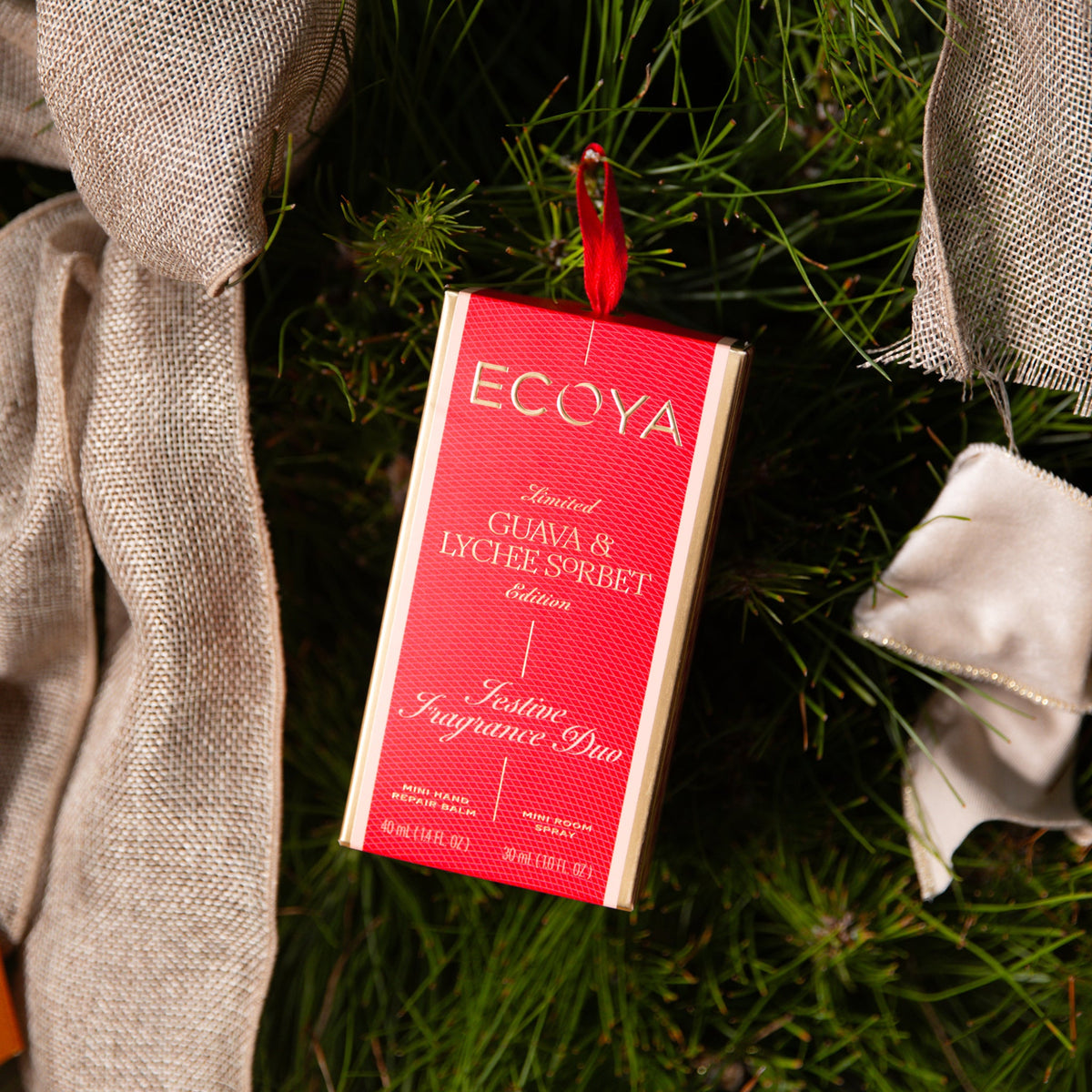 Ecoya Guava & Lychee Sorbet Festive Fragrance Duo