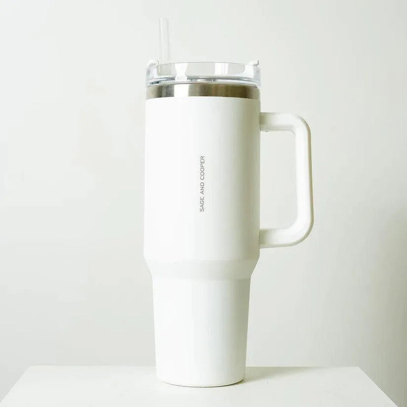 Hippo Bottle | White - Sage & Cooper - Image 1