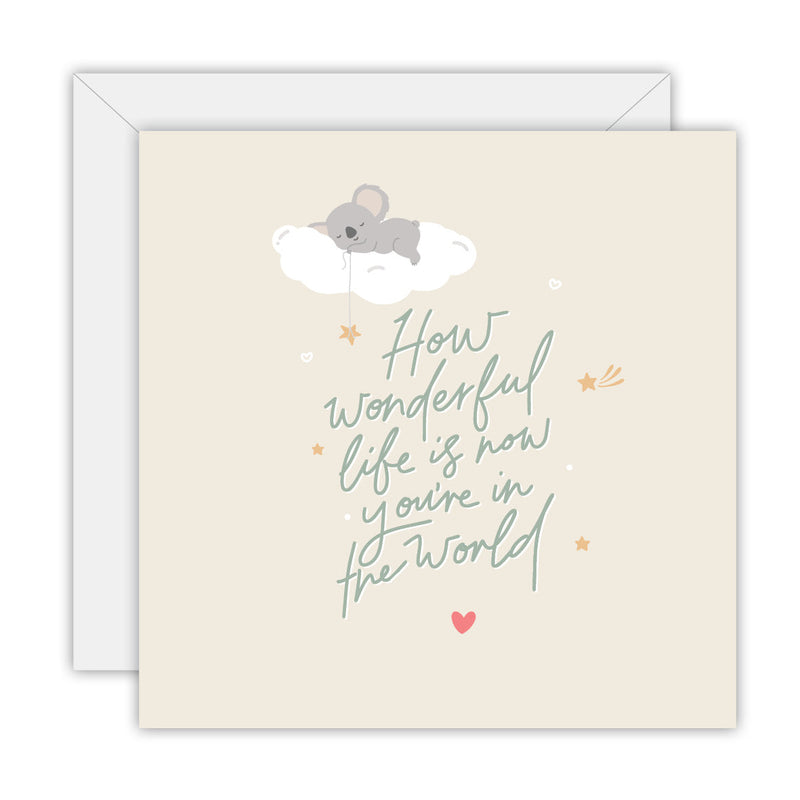 To The Moon & Back Prints How Wonderful Life Is card