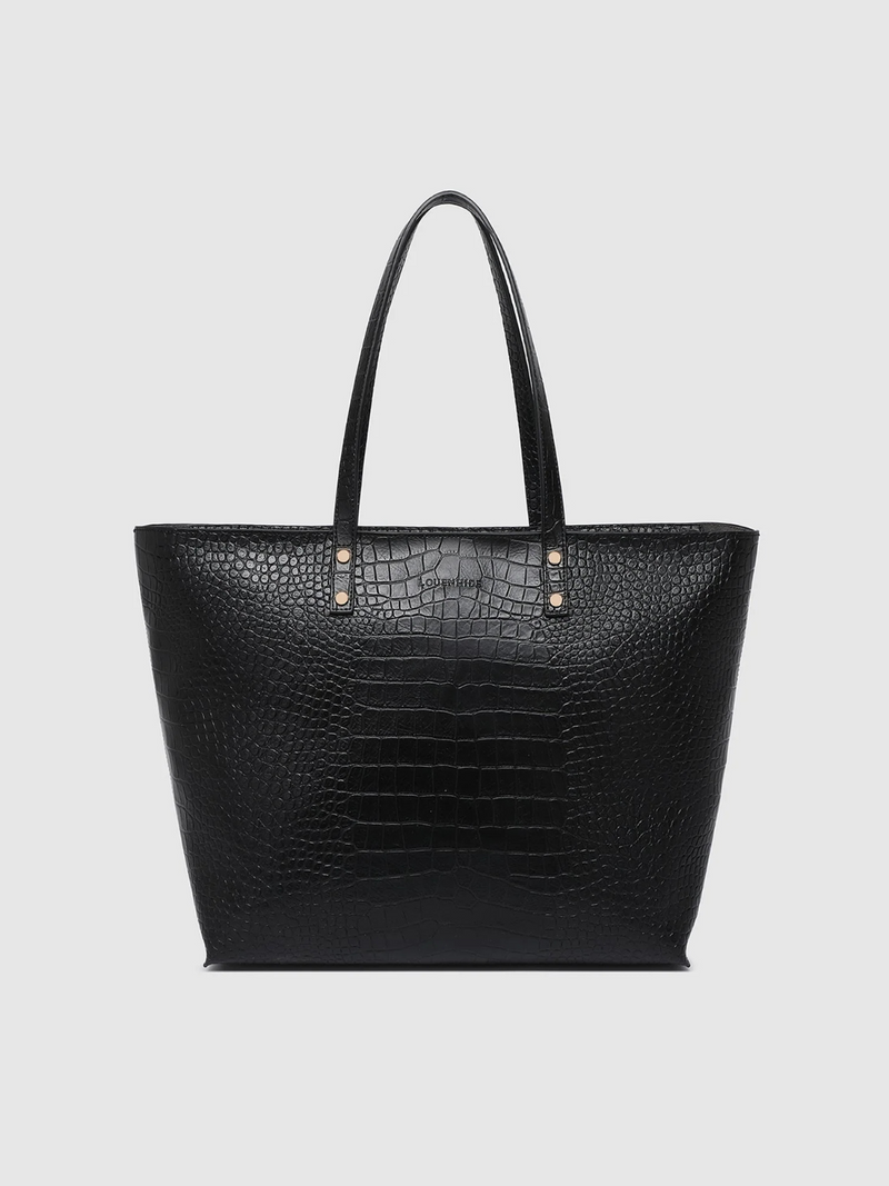 Hudson Tote Bag - Croc Black - Louenhide - Image 1