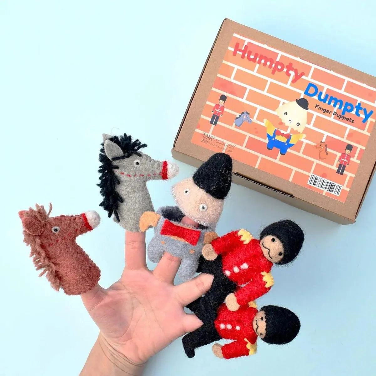 Humpty Dumpty Finger Puppet Set - Tara Treasures - Image 1