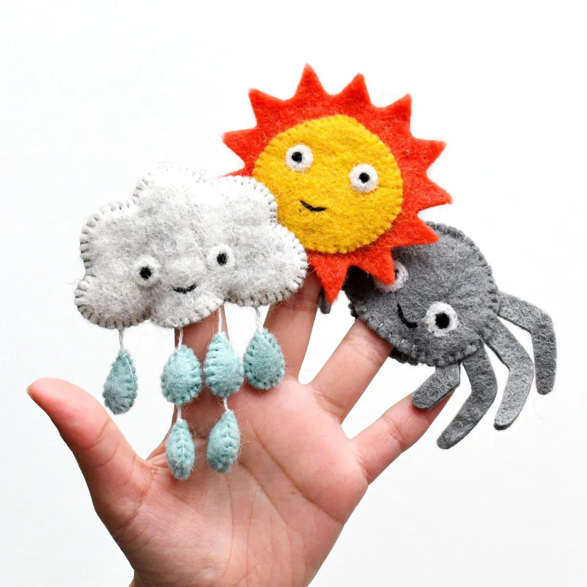 Itsy Bitsy Spider (Incy Wincy Spider), Finger Puppet Set - Tara Treasures - Image 1