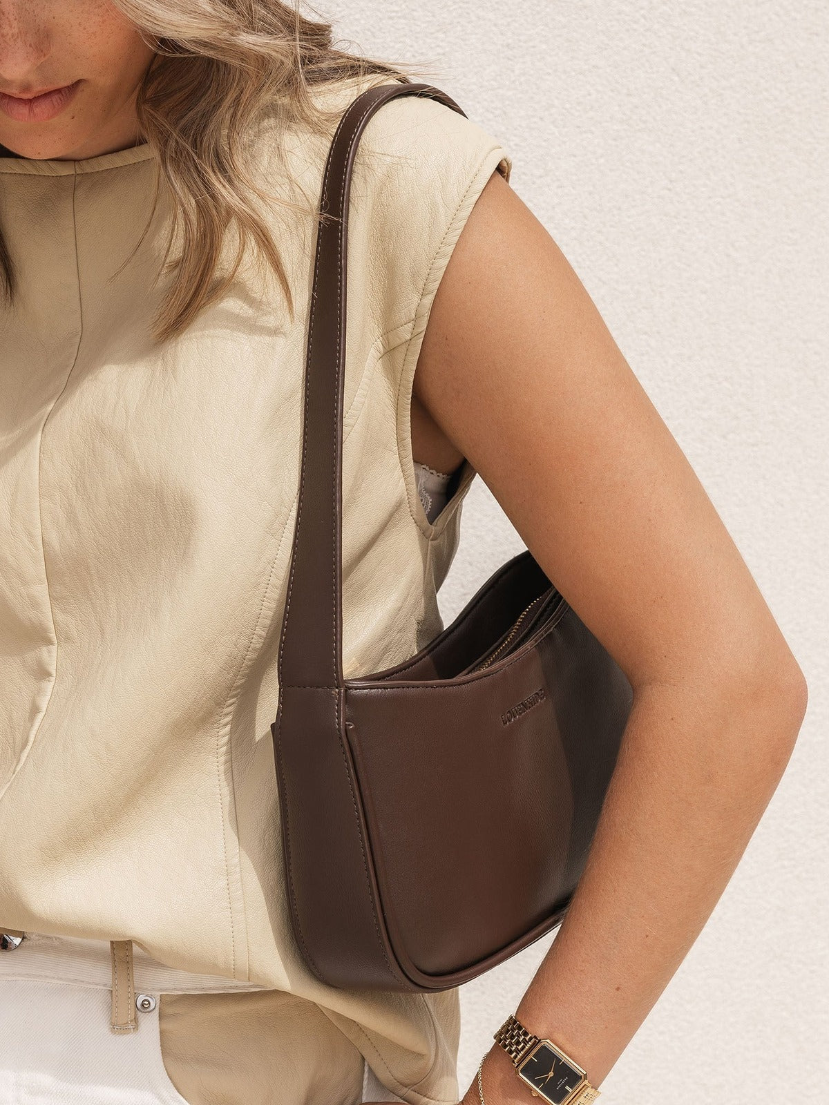 Ivy Shoulder Bag - Chocolate