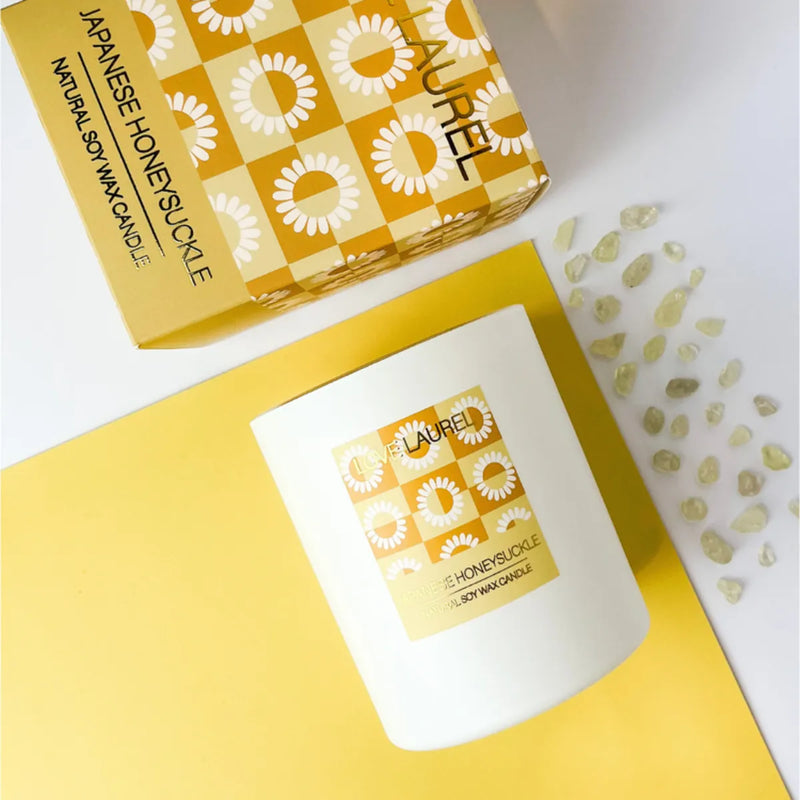 Japanese Honeysuckle Candle - Large - Love Laurel - Image 1