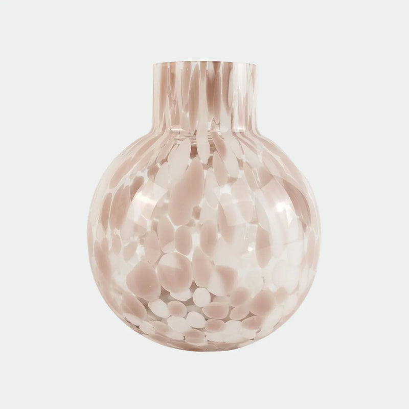 Jaslyn Speckle Vase - White & Lilac - Urban Products - Image 1