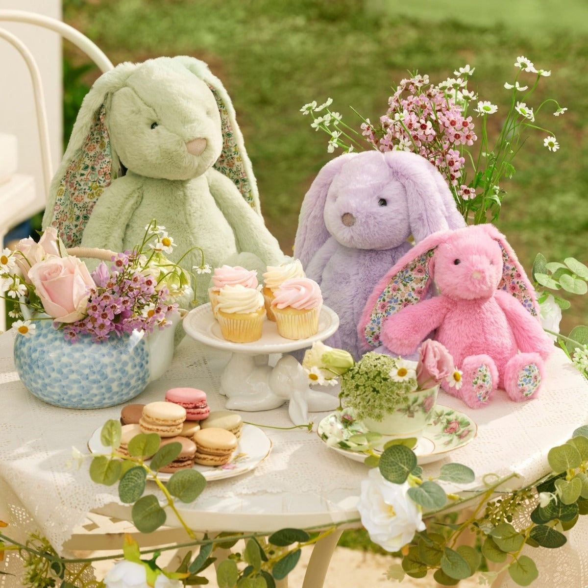 Floral Mint Bunny Medium