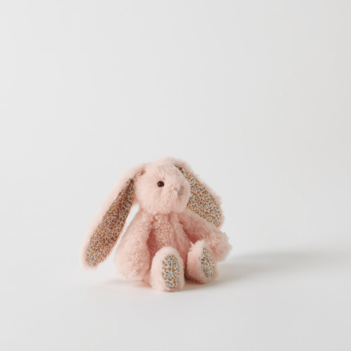 Jiggle & GiggleFloral Peach Bunny Rattle