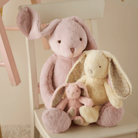 Jiggle & GiggleFloral Peach Bunny Rattle