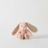 Jiggle & GiggleFloral Peach Bunny Rattle