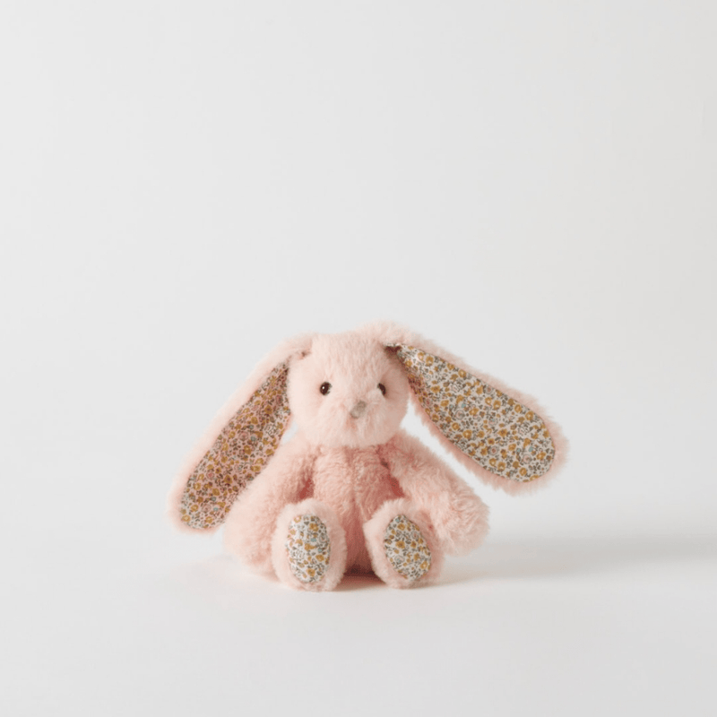 Jiggle & GiggleFloral Peach Bunny Rattle