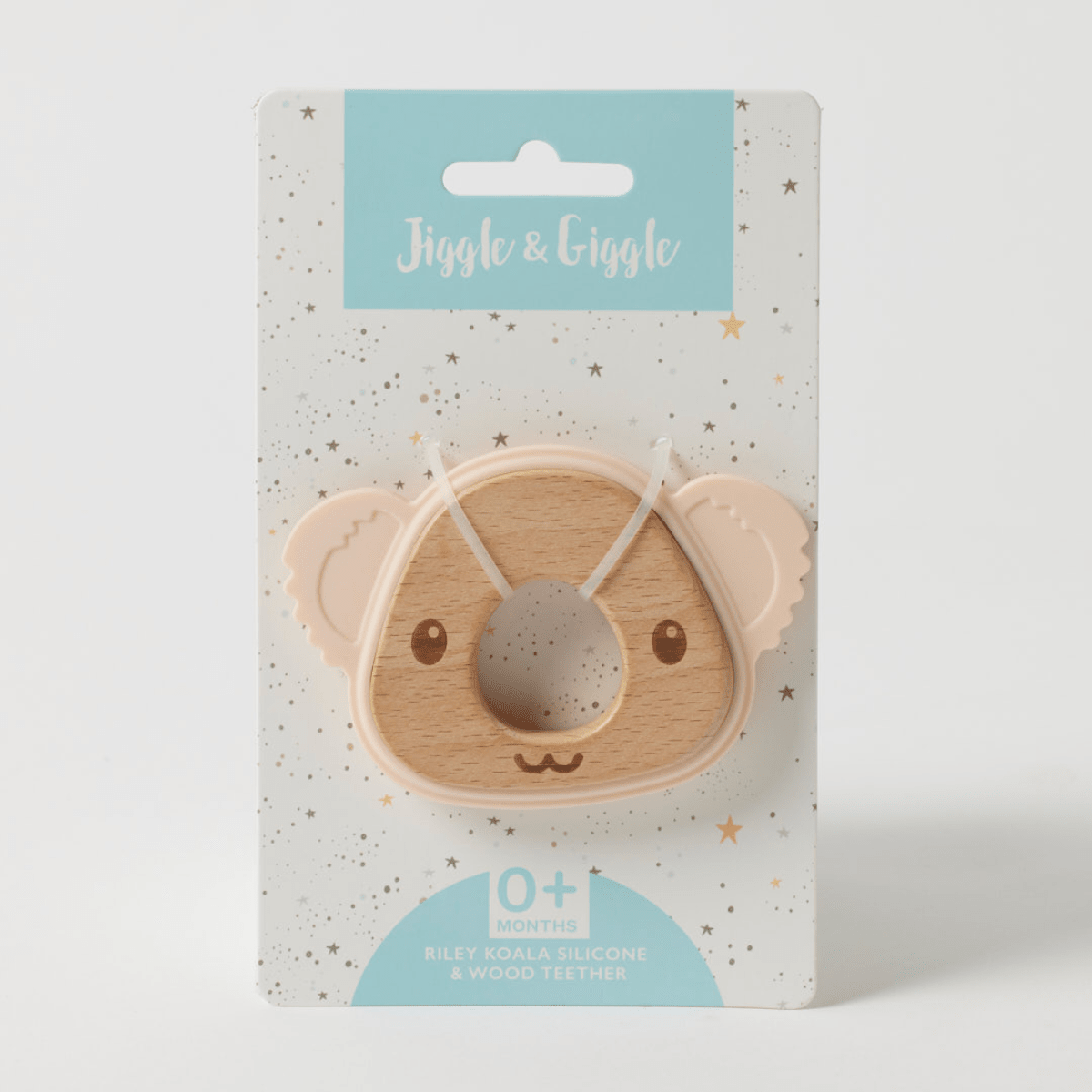 Jiggle & GiggleRiley Koala Silicone Teether - Peach