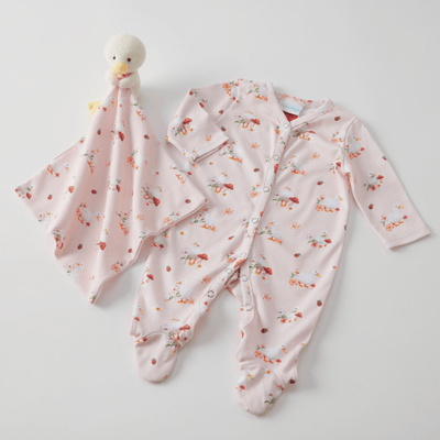 Romper and Comforter Set - Waddling Around