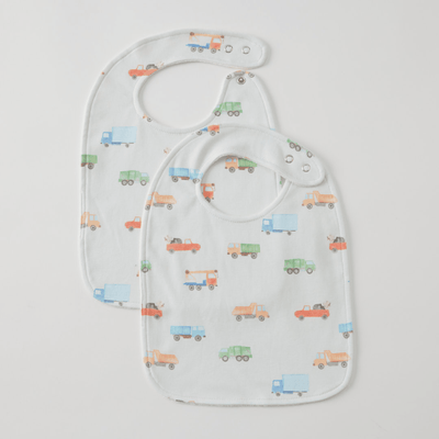 Trucking Along Jersey Bib Set of 2