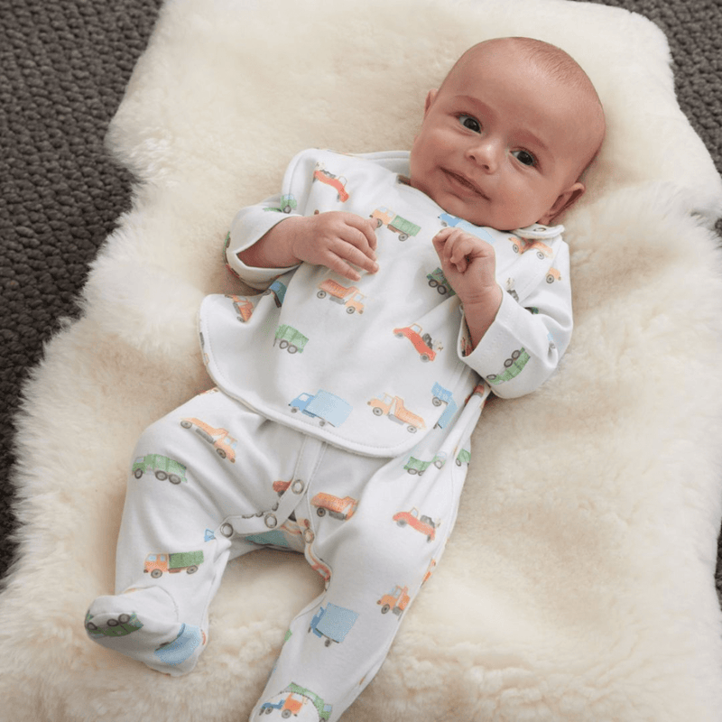 Jiggle & GiggleTrucking Along Jersey Bib Set of 2