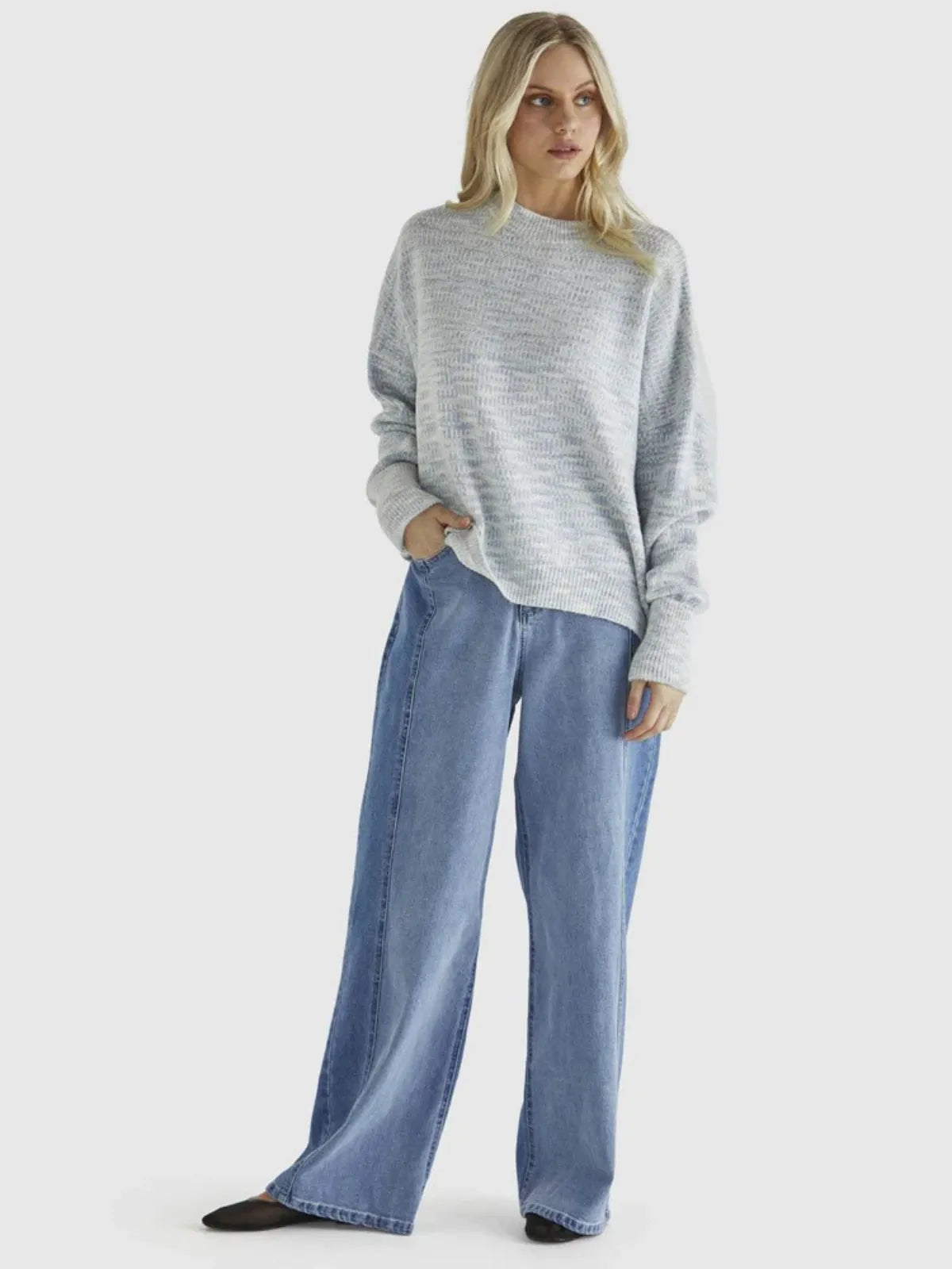 Kirsha Knit - Blue Marle - Sass - Image 2