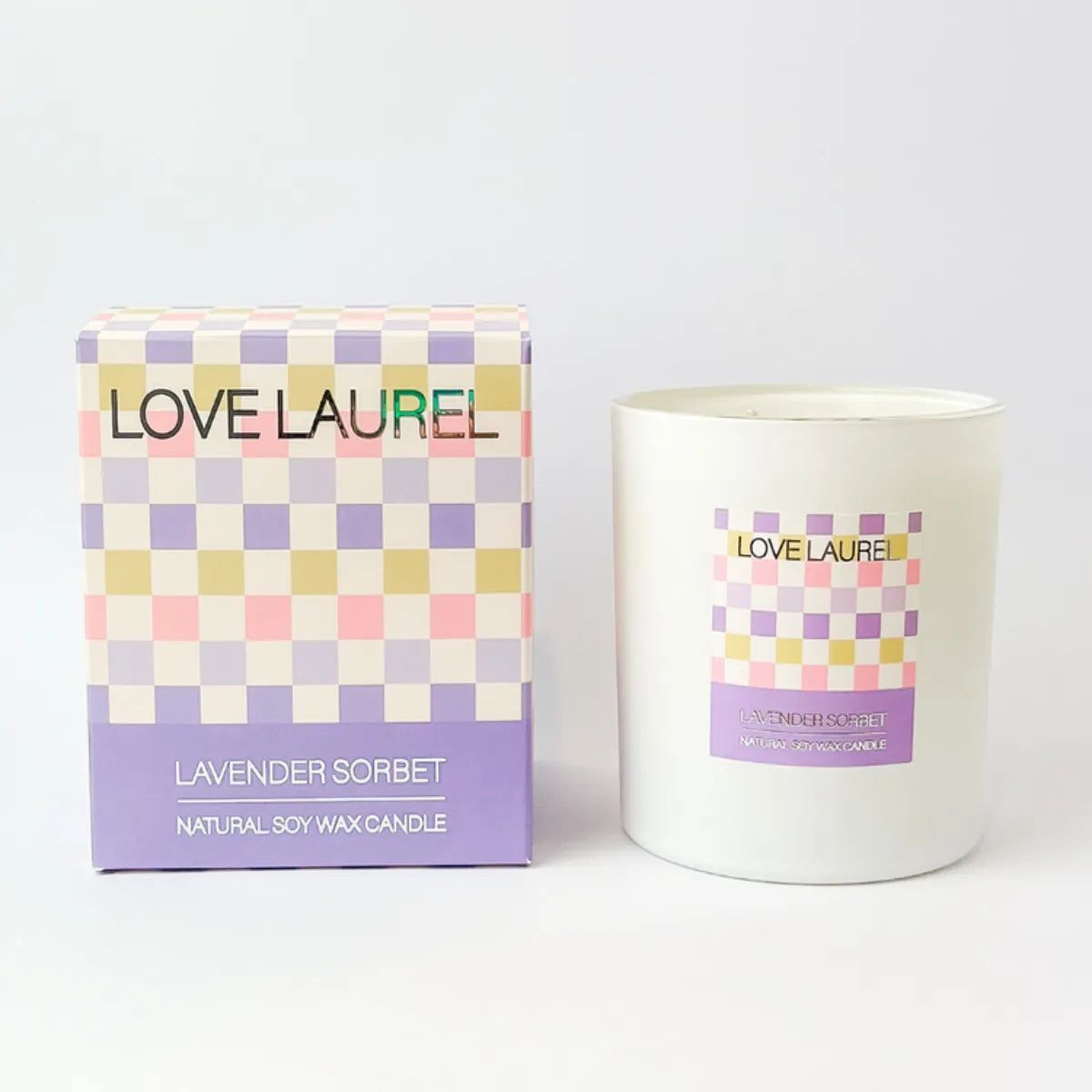 Lavender Sorbet Candle - Small - Love Laurel - Image 1