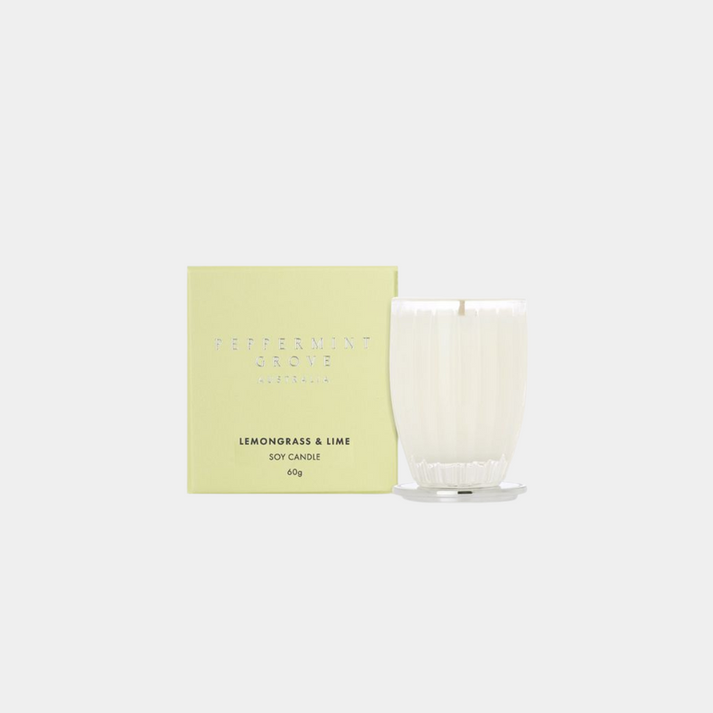 Lemongrass & Lime Candle - 60g - Peppermint Grove - Image 1