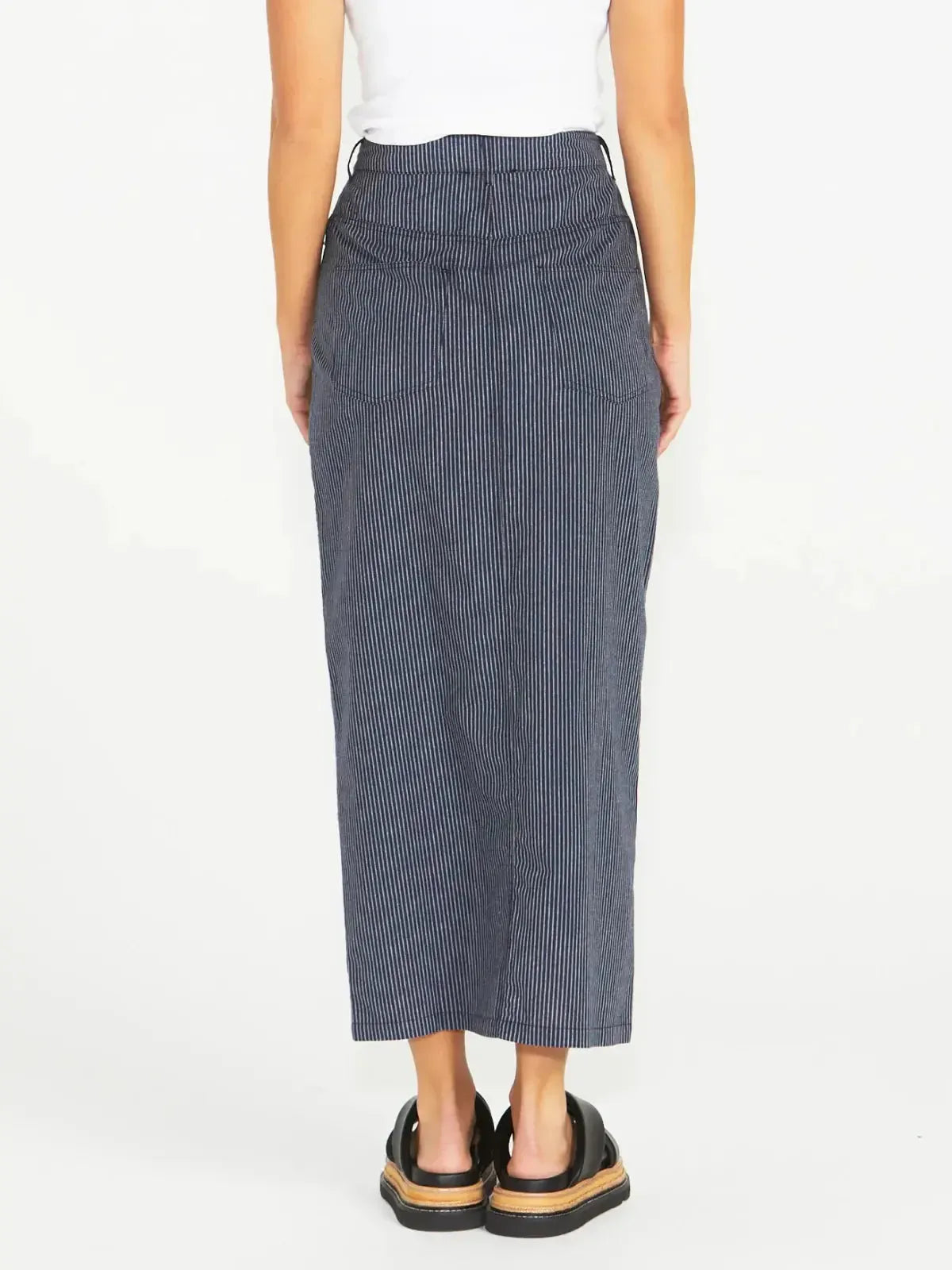 Liberty Maxi Skirt - Navy White Stripe - Sass - Image 2