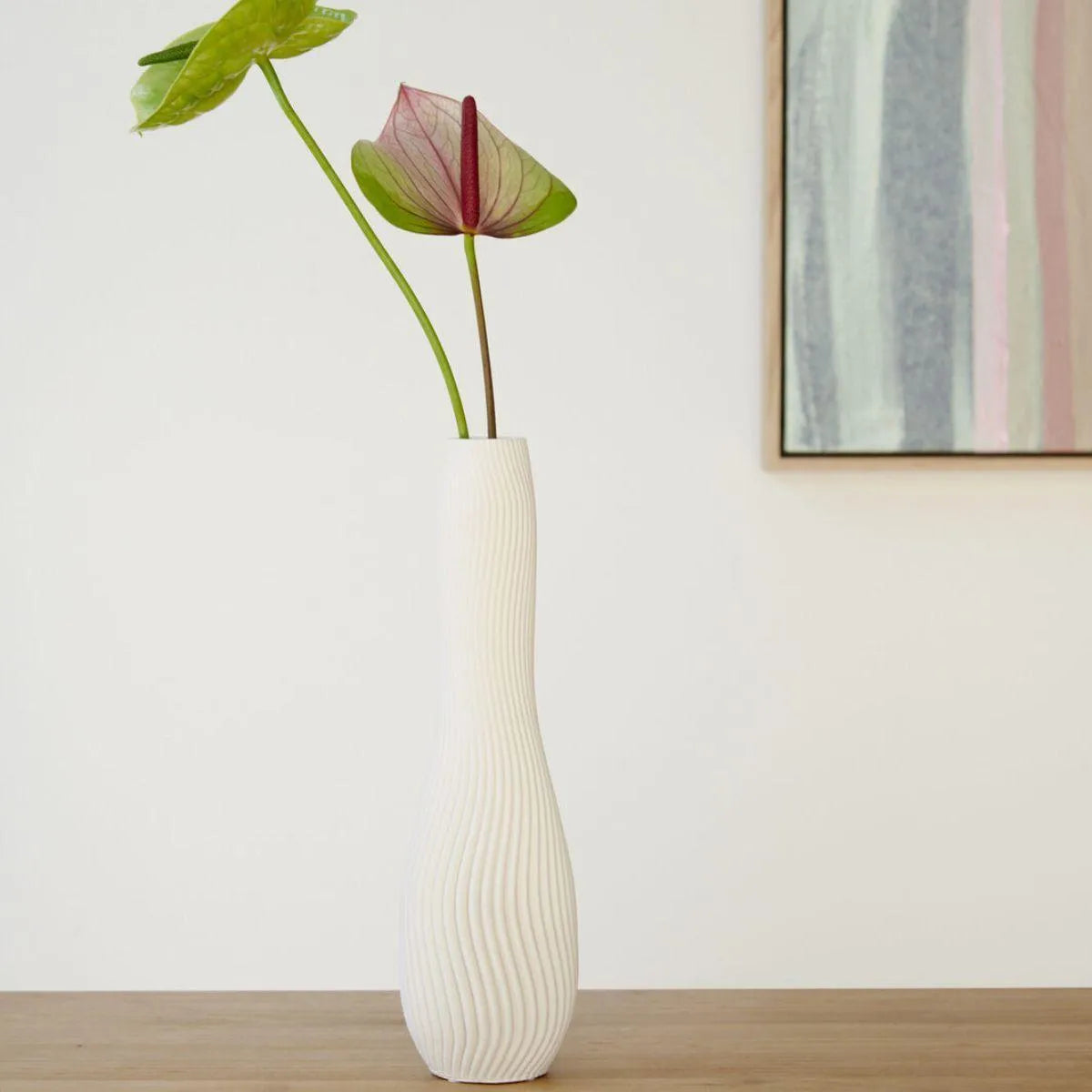 Lila White Vase 32cm - One Six Eight London - Image 1