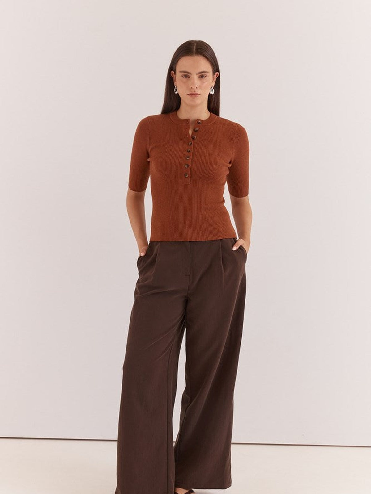Lilee Rib Knit - Cognac – Sofia's Spot