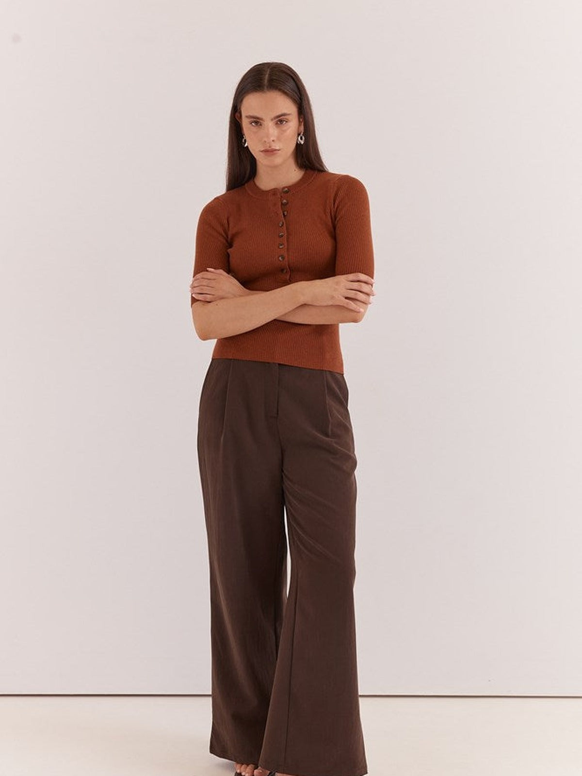 Lilee Rib Knit - Cognac