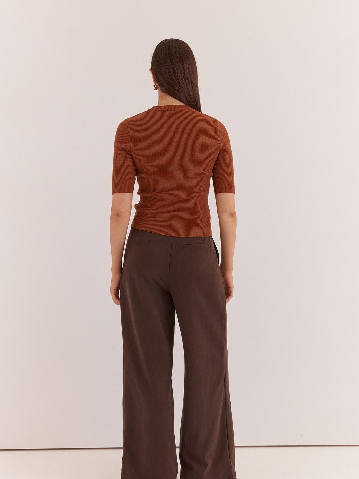 Lilee Rib Knit - Cognac