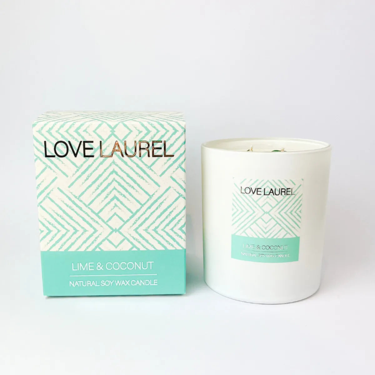 Lime & Coconut Candle - Small - Love Laurel - Image 1