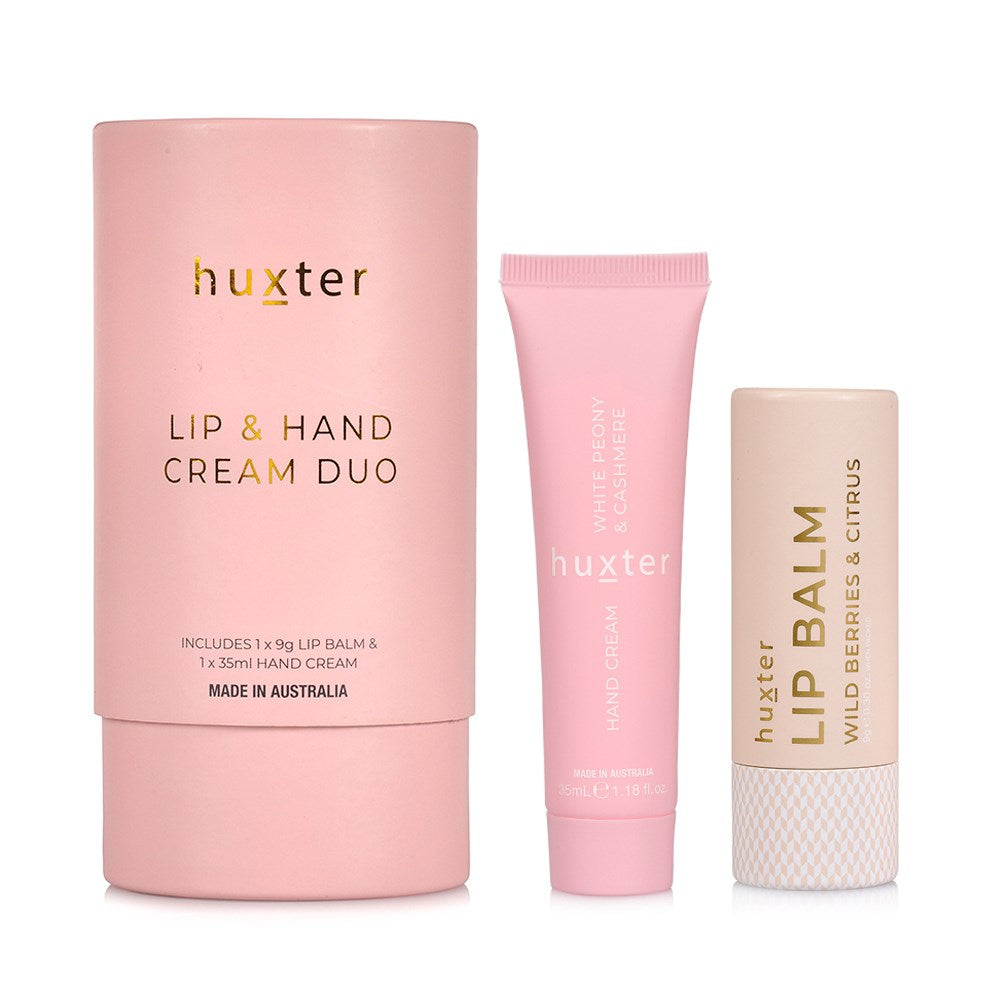 Huxter Lip & Hand Cream Duo, White Peony & Cashmere