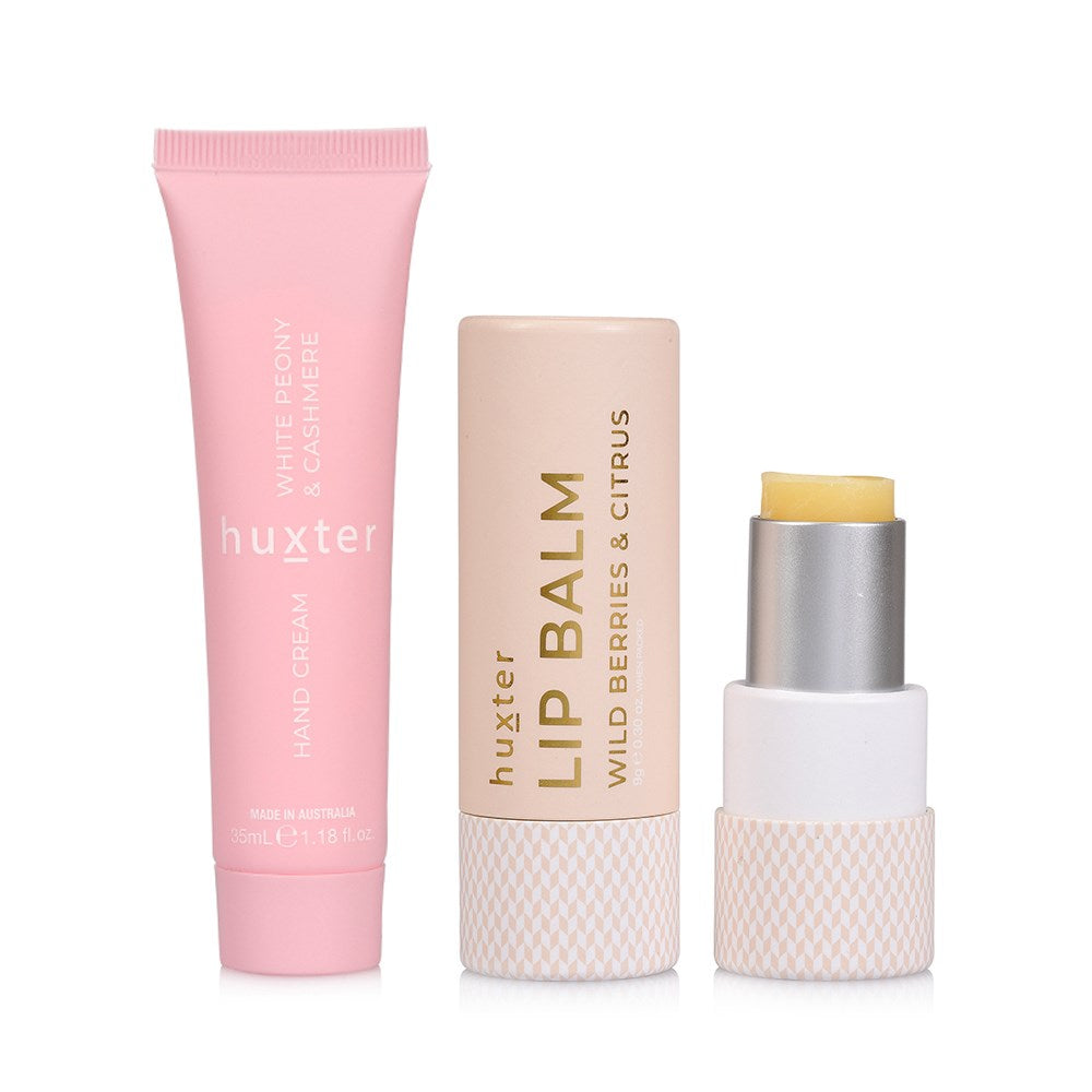 Huxter Lip & Hand Cream Duo, White Peony & Cashmere