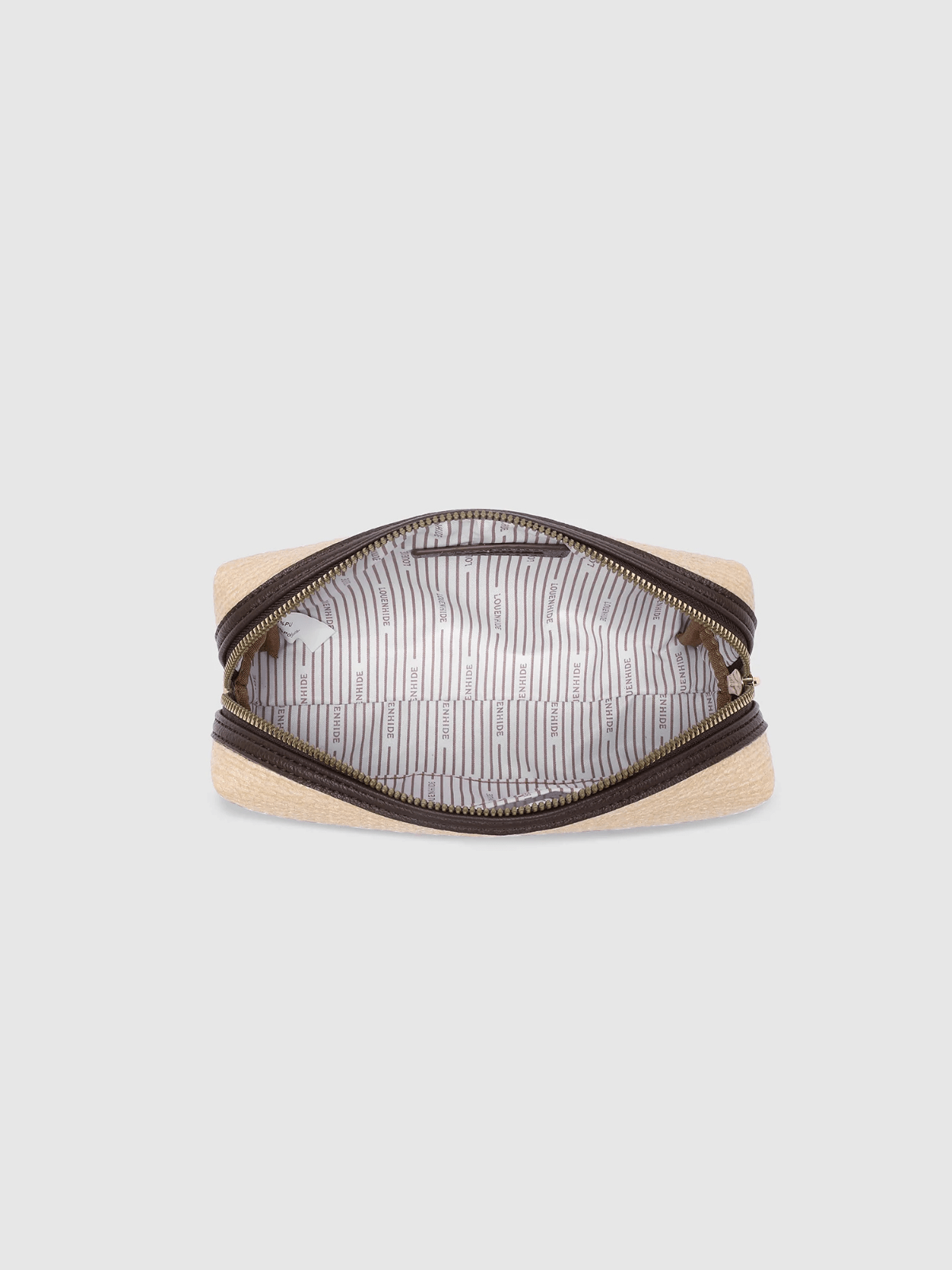 LouenhideBrianna Makeup Bag - Natural Chocolate